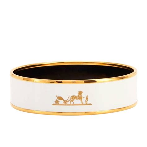 bracelet hermes caleche blanc|hermes white bracelets.